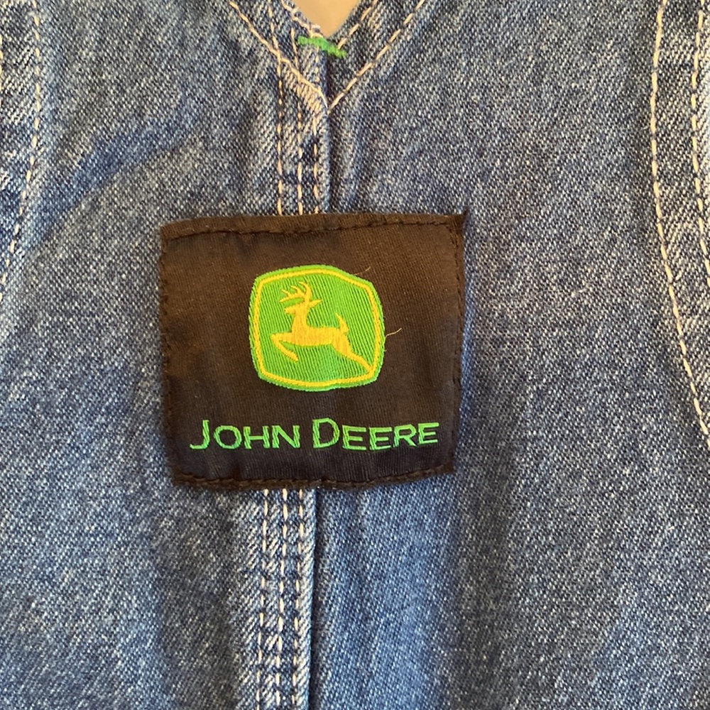 John Deere Toddler Boy Denim Bibs / Overalls - Picture 4 of 5